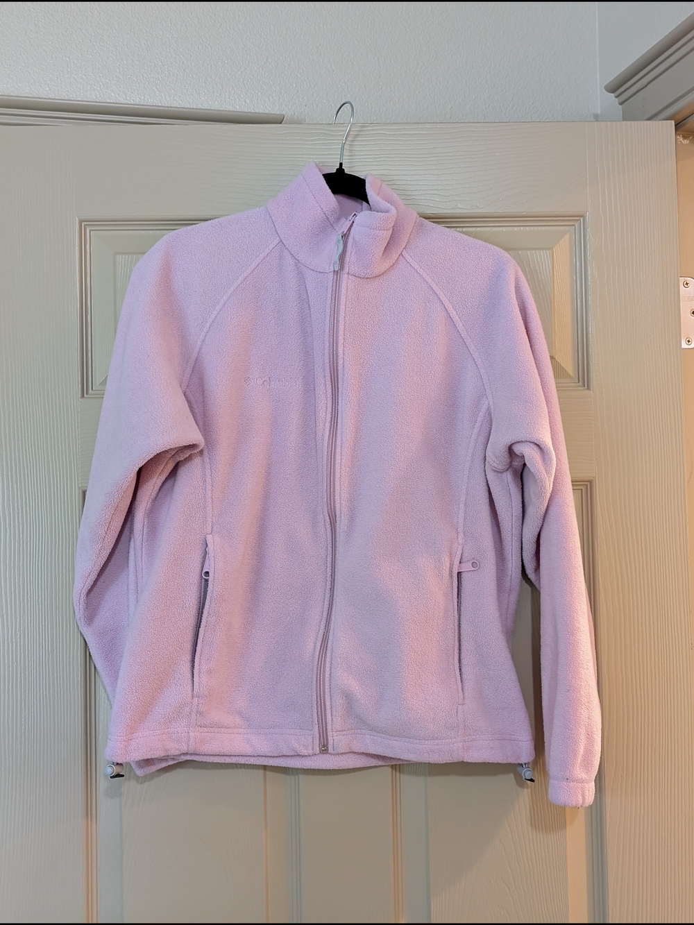 Columbia Light Pink Fleece Full-Zip Fleece Jacket